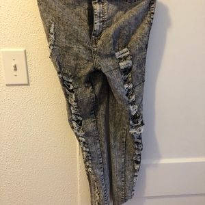Cut up jeans